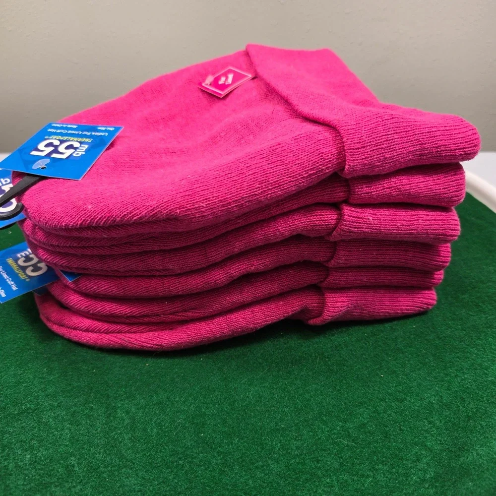 55 THERMALSPORT Fur Lined‎ Cuff Hats Ladies One Size Pink Winter Warm NWT Qty 6